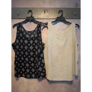 Two silky lightweight plus size tank tops XXL